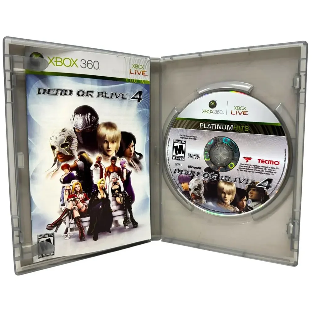 Dead Or Alive 4 XBox 360 Platinum Hits Complete Tested Working